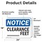 Signmission Custom Clearance -Ft, 24 in W x Rectangle, Vinyl Decal OS-2PACK-NS-D-1824-L-15382 - alternate 4